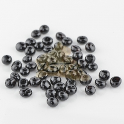 Polished black baroque amber beads 4-6 mm Polished black baroque amber beads 4-6 mm